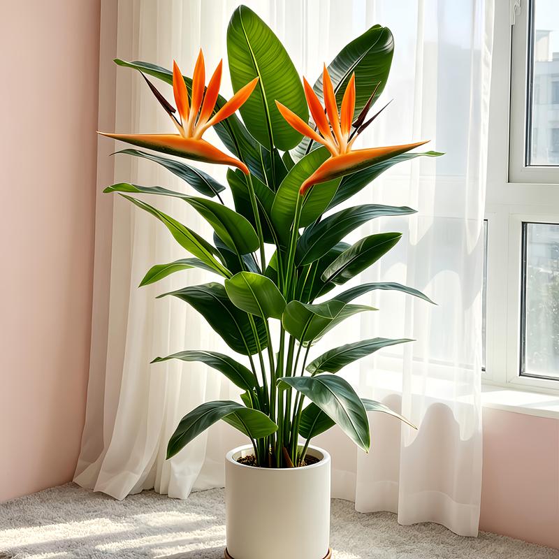 Bonsai Garden Sushi - ต้นกล้วยประดิษฐ์เหมือนจริง พร้อมดอกพลาสติก Bird of Paradise ปลอม