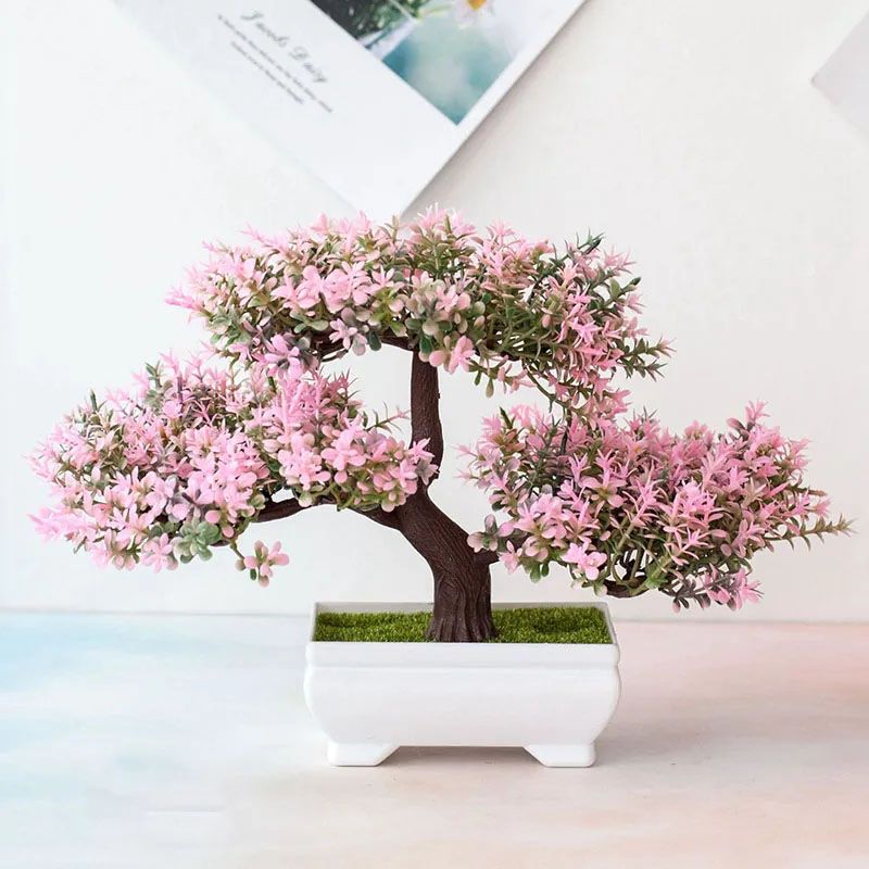 Bonsai Garden Sushi - พืชประดิษฐ์บอนไซปลอมดอกไม้ Potted เครื่องประดับสําหรับตาราง Home Hotel Room