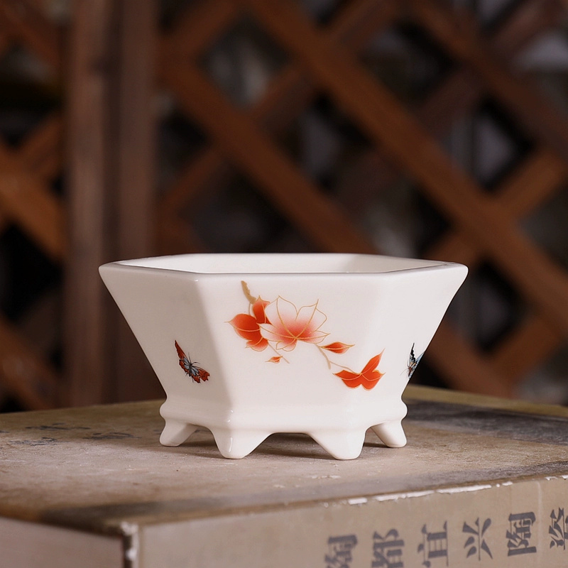 กระถางบอนไซหกเหลี่ยมพอร์ซเลน,แ - Bonsai Garden Chinese Garden บทวิจารณ์และราคา