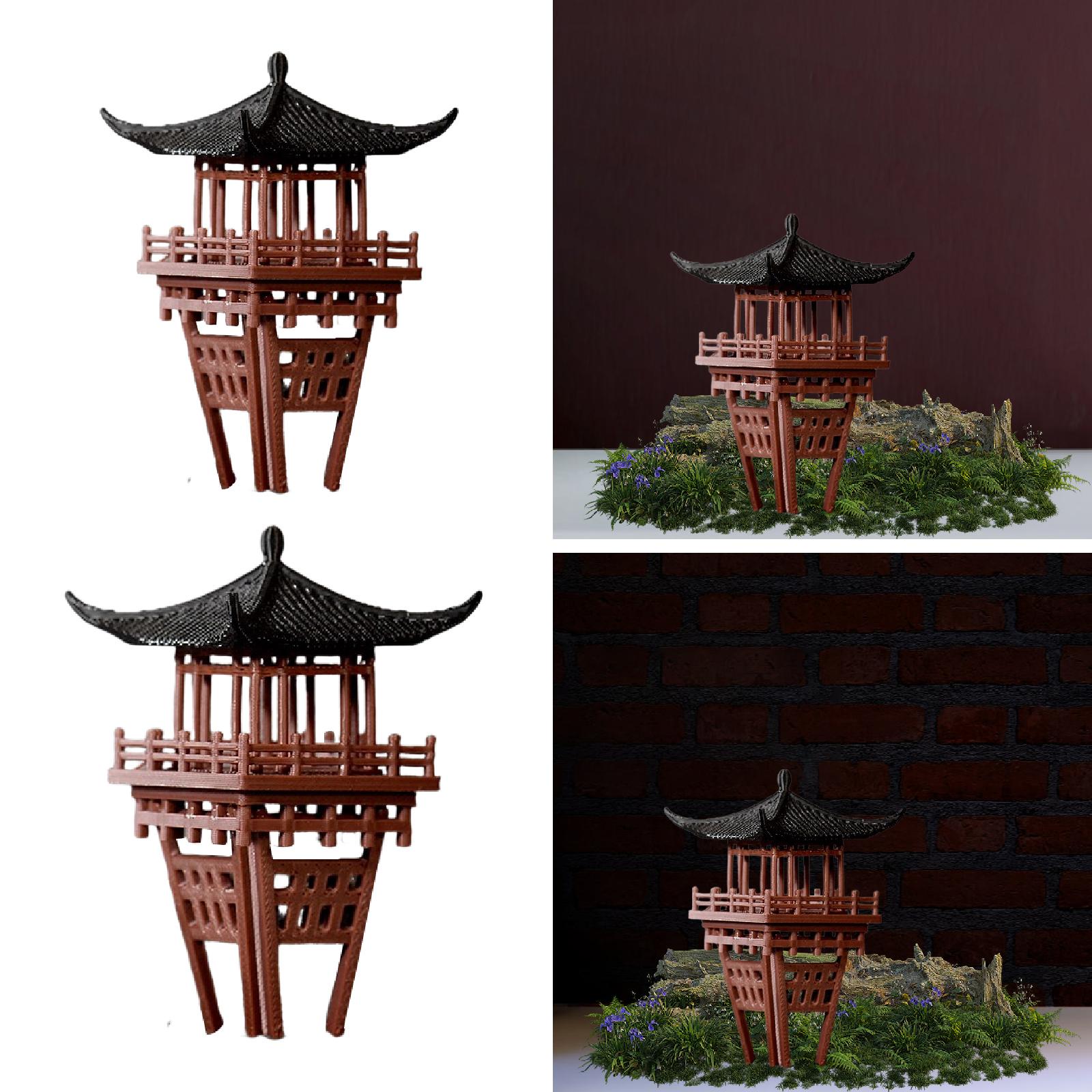 ศาลาจีนจิ๋ว ของตกแต่งสวนแบบดั้ - Bonsai Garden Chinese Garden บทวิจารณ์และราคา