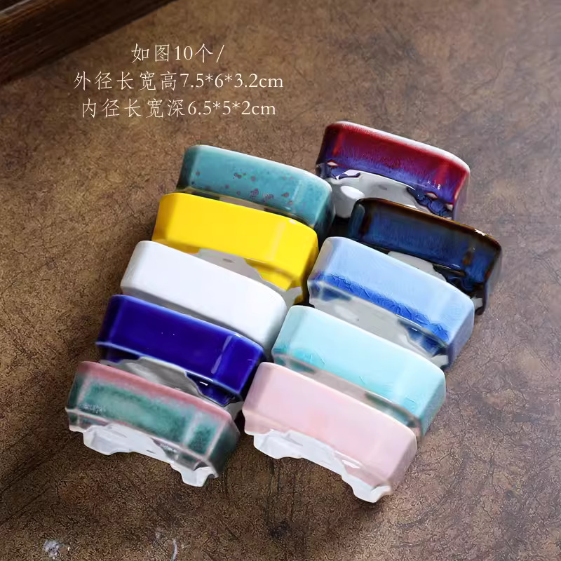 หม้อบอนไซสี่เหลี่ยมผืนผ้าเคลือ - Bonsai Garden Chinese Garden บทวิจารณ์และราคา