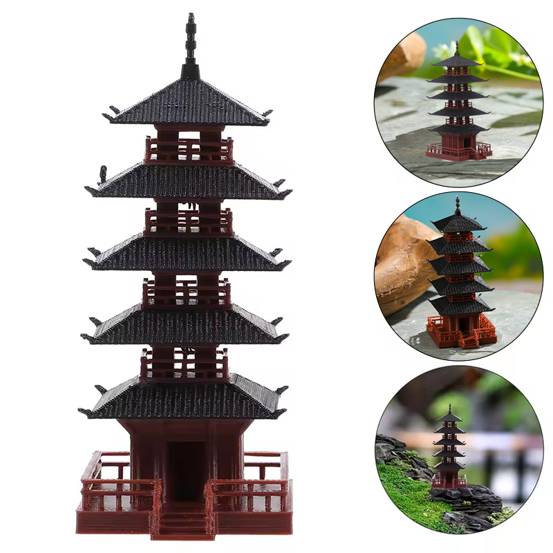 🛒 1 ชิ้น รูปปั้นมินิพักศาลา แบ - Bonsai Garden Chinese Garden บทวิจารณ์และราคา