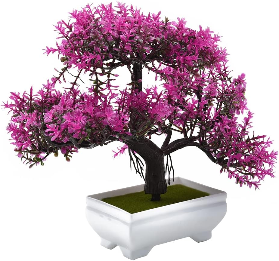 พืชประดิษฐ์บอนไซปลอมดอกไม้ Pot - Bonsai Garden Sushi บทวิจารณ์และราคา